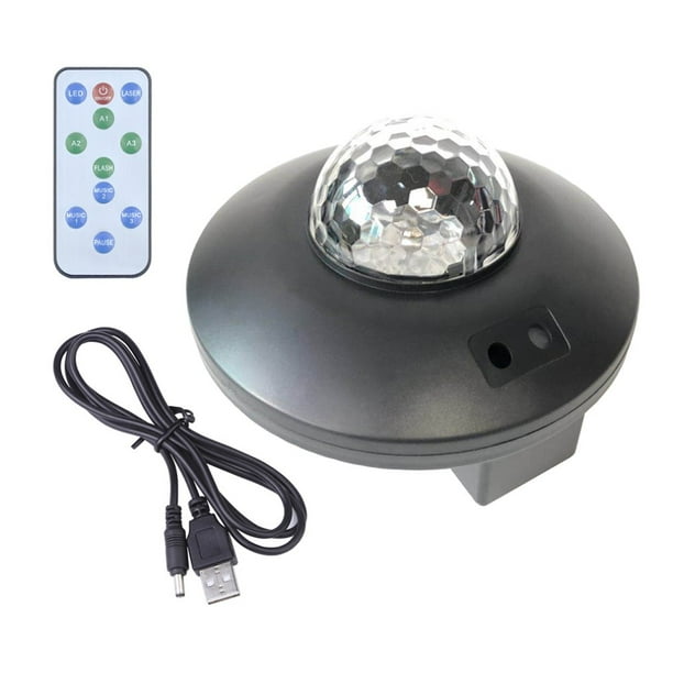 Home Atmosphere LED Music Voice Control Planet Laser Projection Light USB 